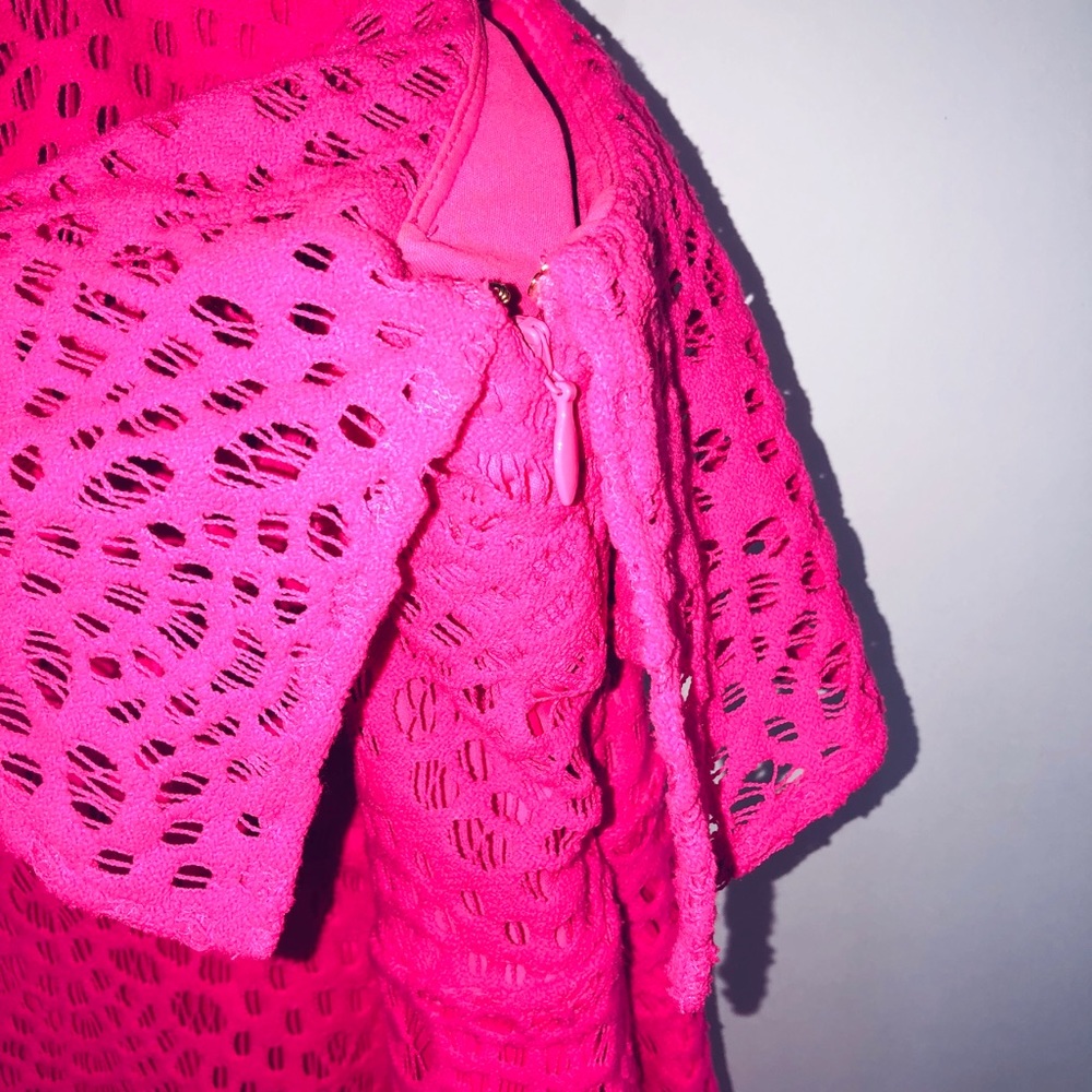 NWOT Lilly Pulitzer Crochet Lined Dress Size 00 - Picture 5 of 8